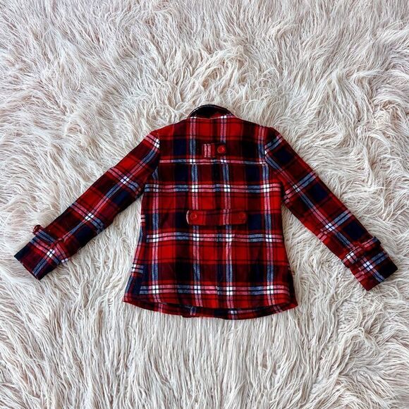 Plaid Peacoat  - Picture 5 of 5